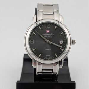 Swiss Military Honowa Gray Textured Dial‎ Swiss Made Watch 06-547 Stainless